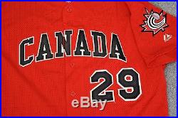 JOEY VOTTO 2005 Game Used Canada JERSEY Baseball World Cup CINCINNATI REDS rare