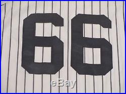 JR Murphy 2015 Yankees Game Jersey Home Berra postseason patch Steiner MLB holos