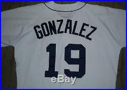 Juan Gonzalez Detroit Tigers 2000 Game Used Worn Jersey With Mears Loa (rangers)
