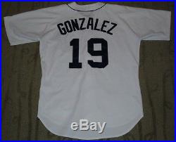 Juan Gonzalez Detroit Tigers 2000 Game Used Worn Jersey With Mears Loa (rangers)