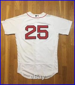 Jackie Bradley Jr Boston Red Sox Game Used Worn Jersey MLB Auth. 6/4/16