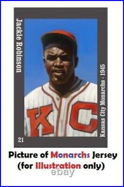 Jackie Robinson 4/5 1945 Kc Monarchs Flawless Negro League 3x 3c Patch