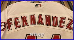 Jared Fernandez 2003 Houston Astros Game Used White Jersey Shuttle Patch