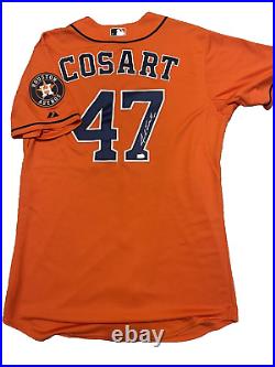 Jarred Cosart Autographed Unveiling new Houston Astros Logo MLB authenticated