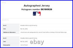 Jarred Cosart Autographed Unveiling new Houston Astros Logo MLB authenticated