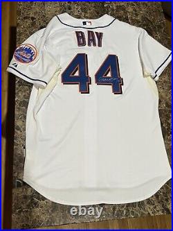 Jason Bay Ny Mets Game Worn Issued Used Signed 2012 Majestic Baseball Jersey