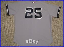 Jason Giambi #25 size 50 2006 Yankees Game jersey issued ROAD STEINER HOLO COA