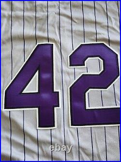 Jason Hammel Game Worn Jersey Jackie Robinson Day 2009 Colorado Rockies Vs Cubs