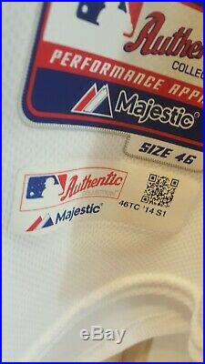 Jason Heyward 2014 game used worn jersey MLB COA Braves
