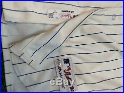 Javier Baez Chicago Cubs Game Used Worn Jersey Pants 1969 TBTC MLB Auth