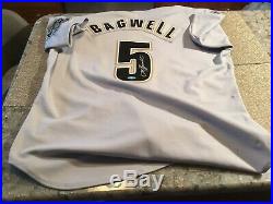 Jeff Bagwell 1995 Game Used Jersey Astrodome 30th Anniversary Patch
