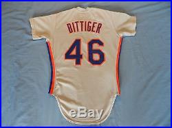 Jeff Bittiger 1983 New York Mets game used jersey