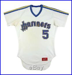 Jeff Burroughs 1981 Seattle Mariners Game Used Worn Home Jersey Loa