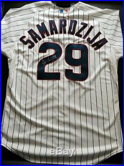 Jeff Samardzija Signed Authentic Game Used Cubs Home Pinstripe Jersey JSA COA