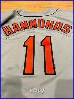 Jeffrey Hammonds Game Used Game Worn Jersey Baltimore Orioles 1995
