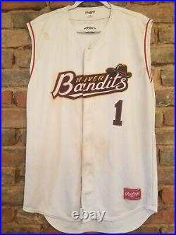 Jeremy Pena Game Used Quad Cities Bandits Jersey Houston Astros Top Prospect MLB