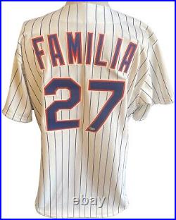 Jeurys Familia 2013 Game Issued NY Mets Authentic Jersey Throwback 1993 MLB COA