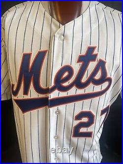 Jeurys Familia 2013 Game Issued NY Mets Authentic Jersey Throwback 1993 MLB COA