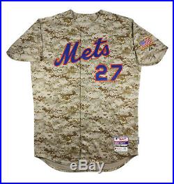 Jeurys Familia 2015 New York Mets Game Used Worn Camo Jersey Photo-matched Mlb