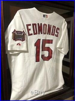 Jim Edmonds Signed Game Worn St. Louis Cardinals Jersey 2006 World Series Season
