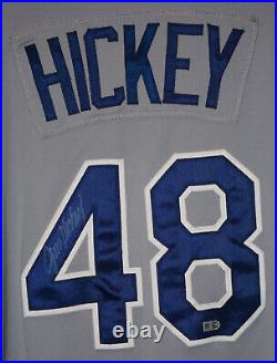 Jim Hickey Game Used & Autographed ZIM 2014 Tampa Rays Road Jersey