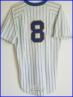 Jim Sundberg game used 1984 Brewers jersey, Photo Matched, Miedema Authenticated