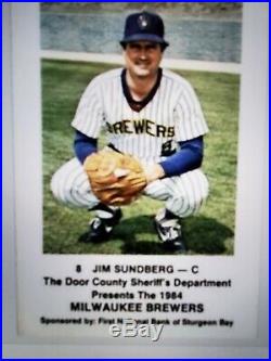 Jim Sundberg game used 1984 Brewers jersey, Photo Matched, Miedema Authenticated