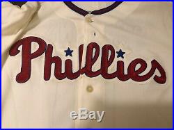 Jimmy Rollins 2010 Game Used Worn Jersey MLB Auth + 2008 Game Pants Phillies
