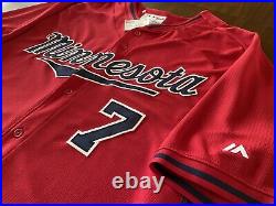 Joe Mauer MLB Auth Issued Used BP Spring Training Game Jersey Minnesota Twins