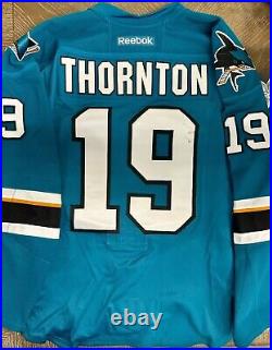 Joe Thornton San Jose Sharks NHL Authentic Game Worn Jersey