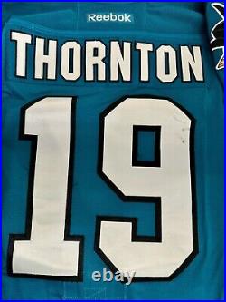 Joe Thornton San Jose Sharks NHL Authentic Game Worn Jersey