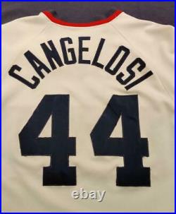 John Cangelosi Game Worn 1986 Chicago White Sox Sand Knit Jersey