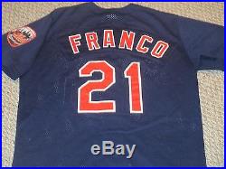 John Franco 1999 Game Used Mets Binghamton Mets Jersey used with MEARS LOA