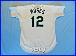 John Moses 2001 Seattle Mariners game used jersey size 46+1 sleeve length