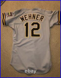 John Wehner Game Used Pittsburgh Pirates Jersey Game Worn 1995 Fans Patch