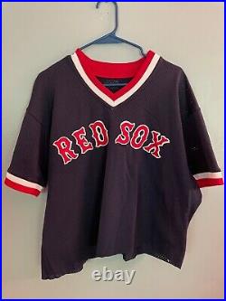 Johnny Damon Game Used Worn & Inscribed Red Sox Batting Practice Jersey COA