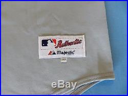 Johnny Estrada 2004 Atlanta Braves TBTC 1968 style game used jersey autographed