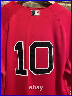 Jonathan Herrera #10 Boston Red Sox Team Issued Authentic Baseball Jersey