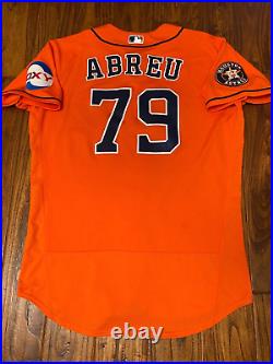 Jose Abreu 2023 Astros Game Used Worn Orange Jersey 10/1/23 HOME RUN #261