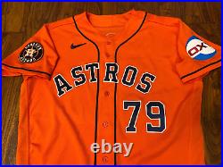 Jose Abreu 2023 Astros Game Used Worn Orange Jersey 10/1/23 HOME RUN #261