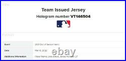 Jose Altuve 2021 Houston Astros Game Used Worn Orange Alternate Jersey MLB Auth