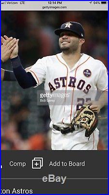 Jose Altuve Houston Astros Game Used Jersey 2017 World Series Season