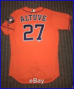 Jose Altuve Houston Astros Game Used Worn Jersey 2 HRs 2016 MLB Authenticated