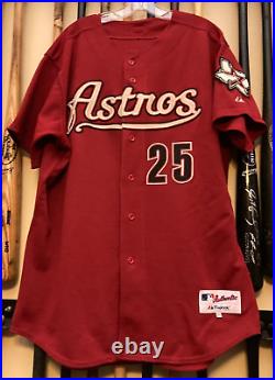 Jose Cruz 2005 Houston Astros Game Used Red Home Jersey Texas Patch