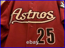 Jose Cruz 2005 Houston Astros Game Used Red Home Jersey Texas Patch