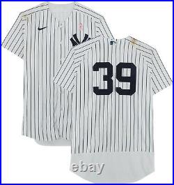 Jose Trevino New York Yankees Game-Used #39 White Pinstripe Jersey