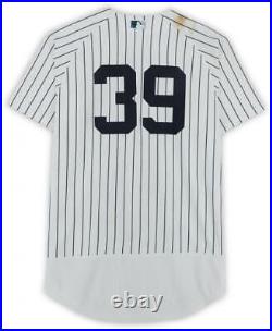 Jose Trevino New York Yankees Game-Used #39 White Pinstripe Jersey Item#12832025