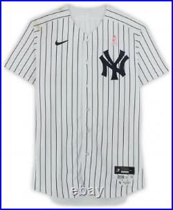 Jose Trevino New York Yankees Game-Used #39 White Pinstripe Jersey Item#12832025