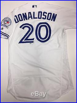 Josh Donaldson Toronto Blue Jays Game Used Jersey Grand Slam MLB Authenticated