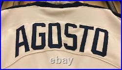 Juan Agosto 1993 Game Used Houston Astros Rainbow Shoulder Jersey